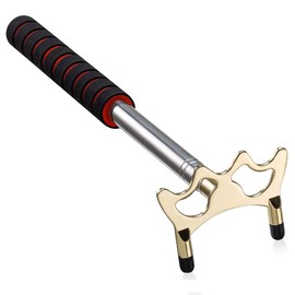 AngelReally Retractable Billiards Cue Stick Bridge with Brass Bridge Head, Billiard Bridge Stick for Pool Table, Game, Competition