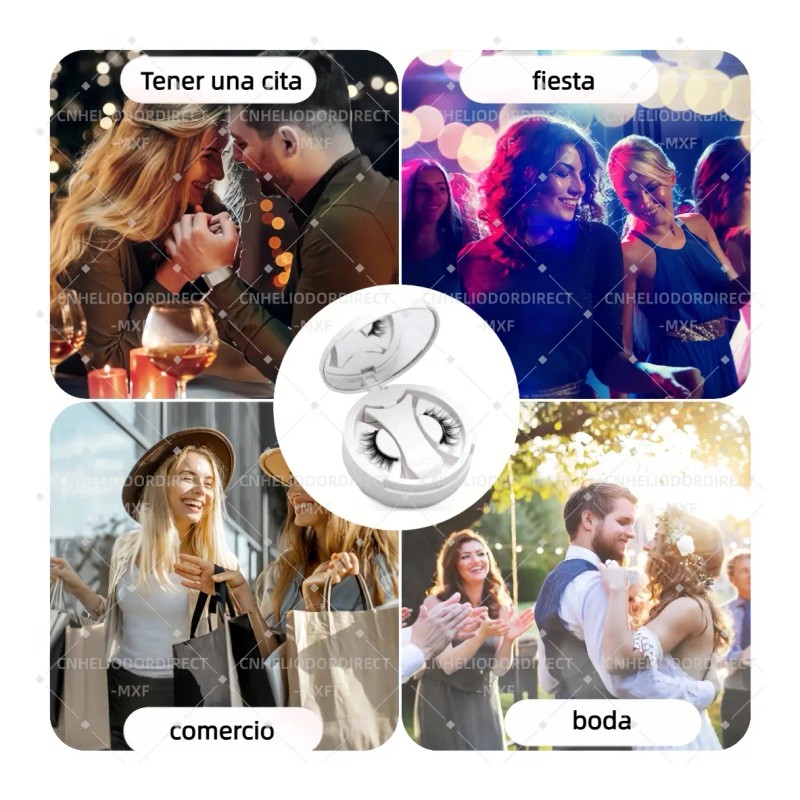 Kit De Clips Magnéticos Para Pestañas Postizas 2 Pares