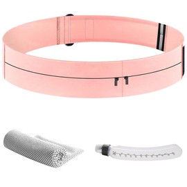 CIGAA Running Belt for Men and Women, Waterproof Running Belt, Powder.