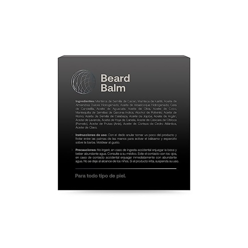Bálsamo Manejo Fortalecimiento Barba 150 Ingredientes 100 Naturales Cera Bigote