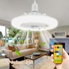 HOXIYA Plug in Ceiling Fan With Light with 19.68ft Long