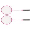Badminton Rackets Iron Alloy Lightweight Badminton Racquets with 3 Balls
