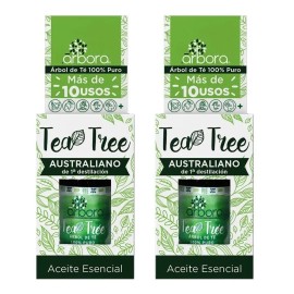2 Aceites De Tea Tree Australiano 100% Puro | ¡más De 10 Usos De Bienestar, Belleza Y Aromaterapia | Reconforta Tu Piel Y Cabello | Ingedientes Certificados | Aceite De 1° Destilación | 11ml