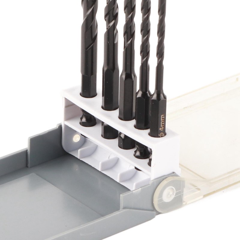 Twist Drill Set Wall Triangular Drill Bits 4MM 5MM 6MM