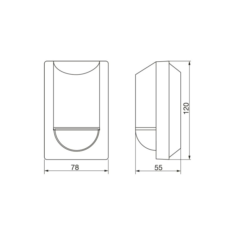 Steinel Motion Sensor is 2180 ECO Black, 180°/12 m PIR