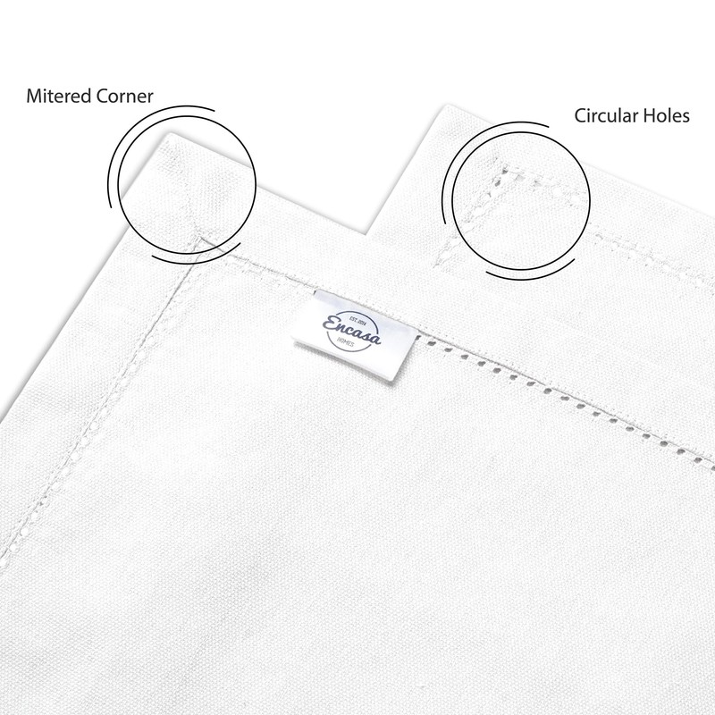 Encasa XO Table Runner | Pure Cotton with Hemstitch Design