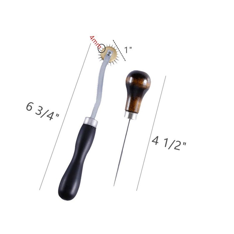 Tailors Awl and Needle Point Tracing Wheel, Scratch Awl 4