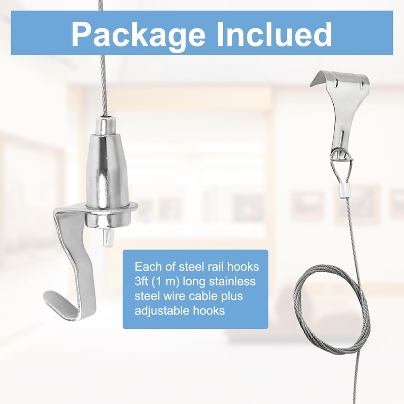 15 Pcs Picture Rail Hooks Molding Hooks Picture Rail Hangers,Adjustable