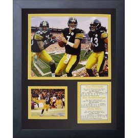 Legends Never Die Pittsburgh Steelers 2000's Big 3 Framed Photo Collage, 11x14-Inch Black