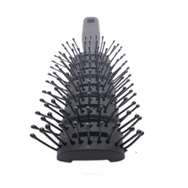 Flair Vent Hair Brush for Men and Women - Blow Drying and Styling - Black Soft Touch Handle