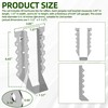 (30-Pack) Calvana 2x8 Brackets for Wood, Joist Hangers, Rafter Brackets,