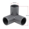 TA-VIGOR 10Pcs 20mm PVC Pipe Fittings, 3 Way Elbow Tee