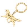 DALANE Stainless Steel Dog Keyring German Shepherd Border Collie Puppy