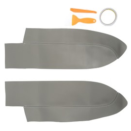 1 Pair Front Door Panel Armrest Cover Microfiber Leather Car Interior Accessories Replacement for CRV 2007‑2011Grey