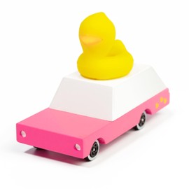 CANDYCAR® Wooden Diecast Collection - Duckie Wagon, Premium Handcrafted Beech Wood Toy Car