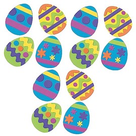 Fun Express Bulk 12 Pieces Easter Egg Magnet Craft Kit