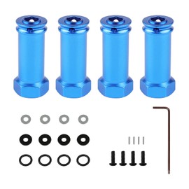 Pxyelec RC Truck Hex Adapter, Aluminum Wheel Hex Hub Adapters 30mm Extension Longer Combiner for Traxxas Slash 4x4 HQ 727 5807 RC 1/10 Truck Car