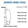 TYNOR Zapato para Yeso Azul - Modelo C08 (Grande, ORTOPEDICO)
