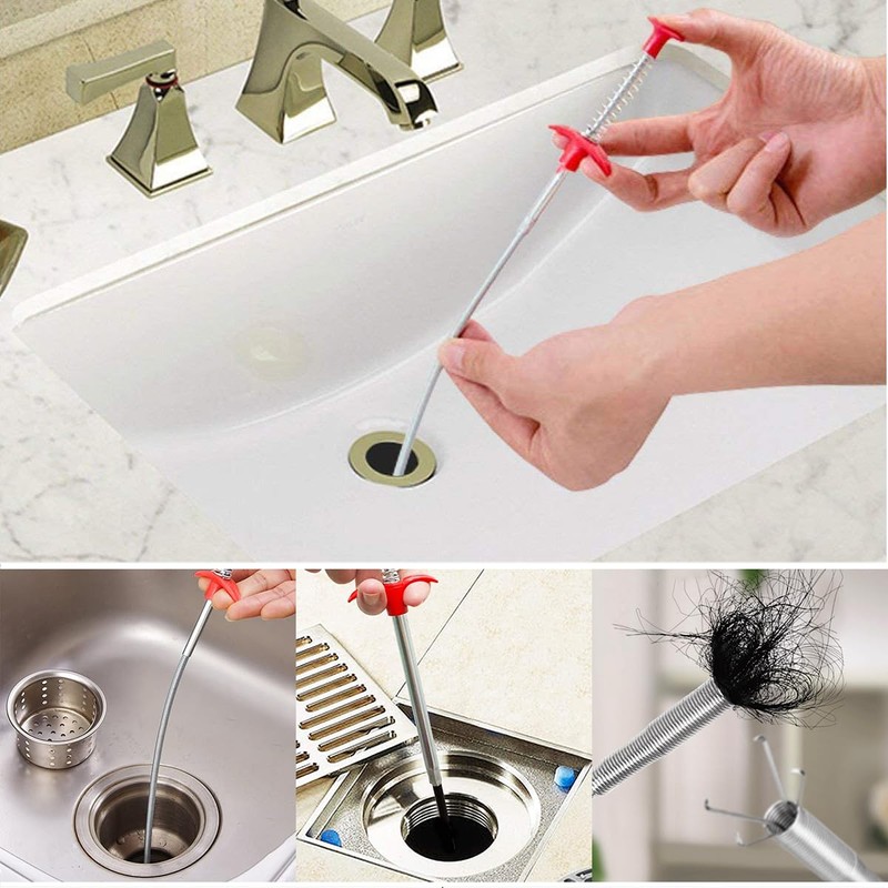 Snake Drain Hair Drain Clog Remover Cleaning Tool Pipe Snake