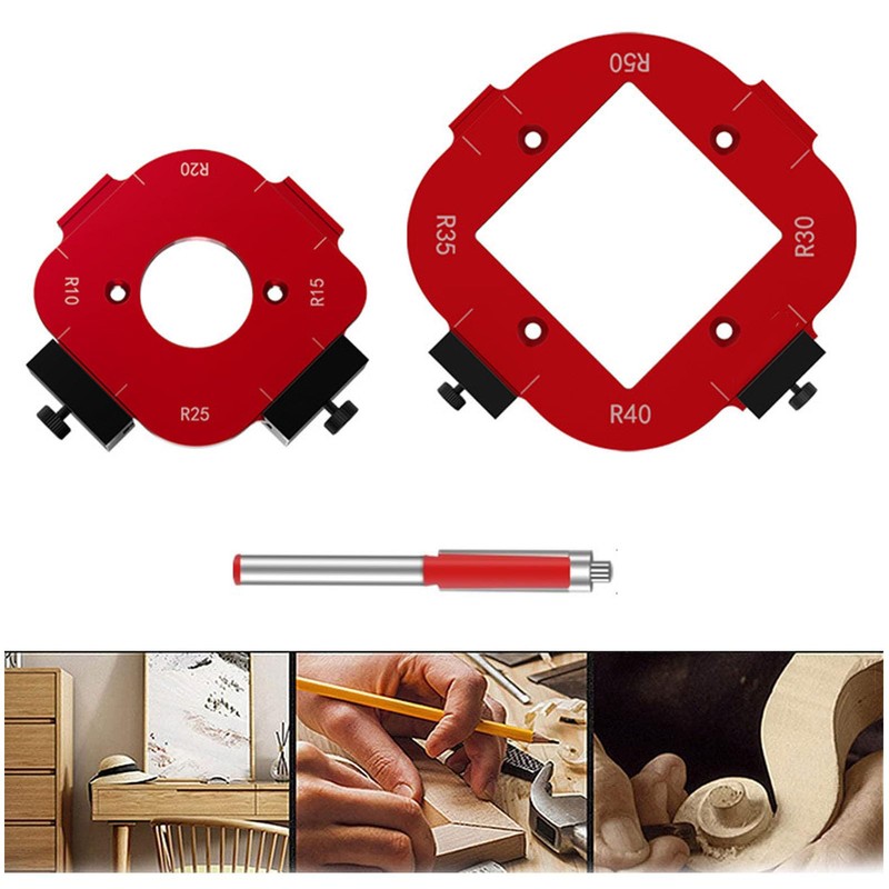 Radius Jig Router Template, Round Corner Radius Template, Table Corner