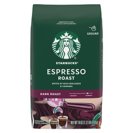 Starbucks Dark Roast Ground Coffee — Espresso Roast — 100% Arabica — 1 bag (18 oz.)