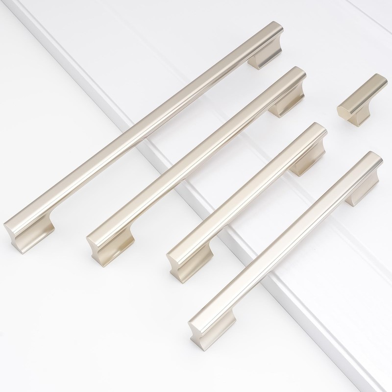 POVEFONK 10 Pack 6-1/4 Inch Champagne Bronze Kitchen Cabinet Handles