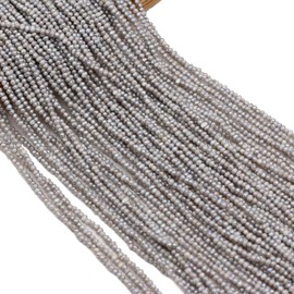 Natural Mini Pearl Beads Irregular Rice Shape Dyed Grey Freshwater Pearl for Women Jewelry Making 2.5-3mm