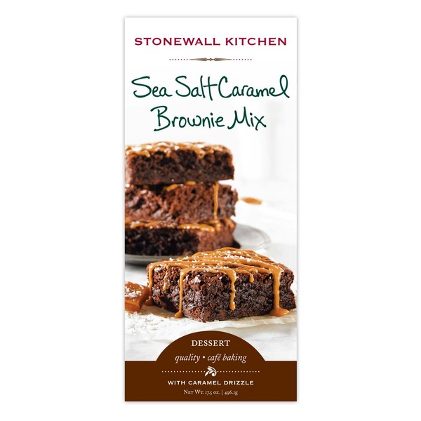 Stonewall Kitchen Sea Salt Caramel Brownie Mix, 17.5 oz
