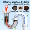 10pcs Drain Cleaner Spiral Sticks, 25 in Ergonomic Handle Pipe