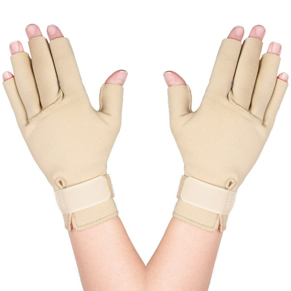 Thermoskin Arthritis Gloves, Beige, Medium