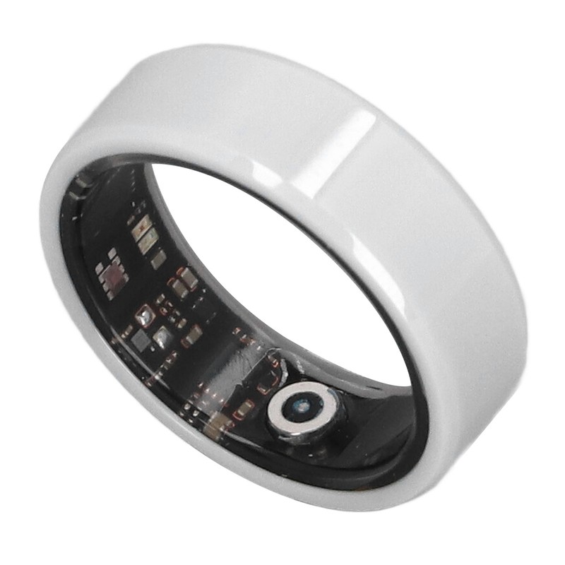 Smart Ring White IP68 Waterproof BT Pedometer Sleep Monitoring Rechargeable