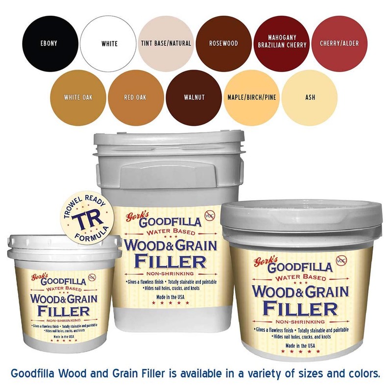 Water-Based Wood & Grain Filler (Trowel Ready) - Walnut -