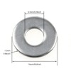 Flat Washer LUORNG 24pcs M6 16mm Outer Diameter 304 Stainless
