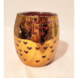 Yankee Candle New Holiday Flicker Marrekesh Nights Gold Heart Votive Candle Holder Love