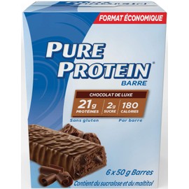 Pure Protein Bars, Gluten Free, Chocolate Deluxe, 50g, 6ct, {Imported from Canada}