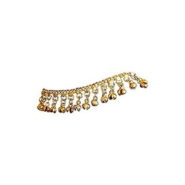 Uma Indian Traditional Belly Dance Ghungroo Brass Anklet, No Color, Size No Size
