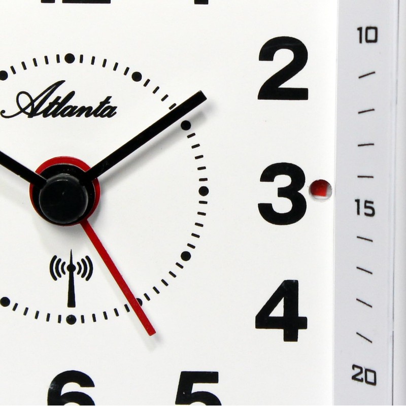 Atlanta Radio Alarm Clock without Ticking Analogue Light Snooze Alarm