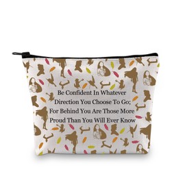JYTAPP Indian Pocahontas Princess Cosmetic Makeup Fairy Tales Princess Gift for Women Princess Makeup Zipper Pouch Bag