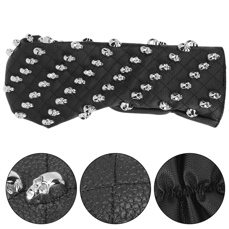 Golf PU Skull Wooden Club Head Protector Cover Headcover Protector