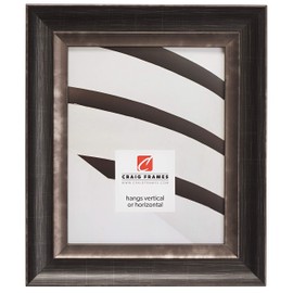 Craig Frames Ventura Picture Frame, 12 x 18 Inch, Scratched Black
