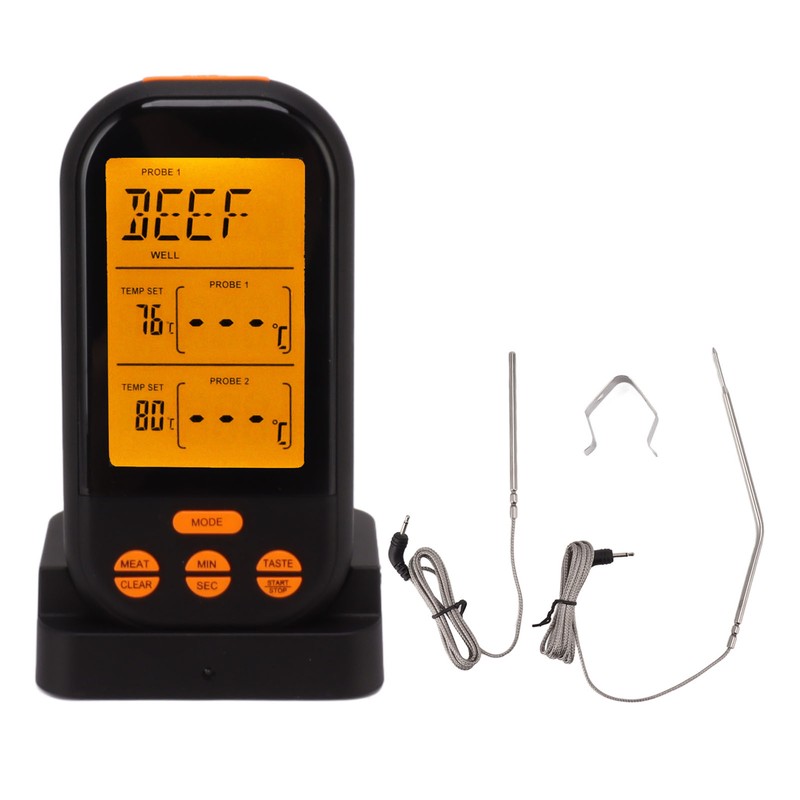 EN2010 1 Wireless Dual Probe Thermometer Kitchen Meat Thermometer Digital
