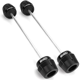 ZEXDDI Motorcycle Wheel Protector Suitable for Z650 Z650RS Ninja 650 NINJA650 KRT 2017-2024 2025 Front Wheel Rear Wheel Slider Axle Fork Frame Fall Protection Crash Pad Z 650 RS (Black)