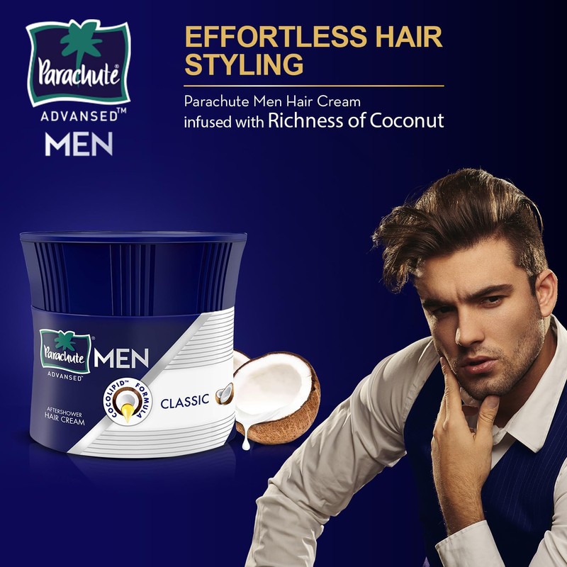 Parachute Advansed Hair Cream For Men |Hair Cream After Shower
