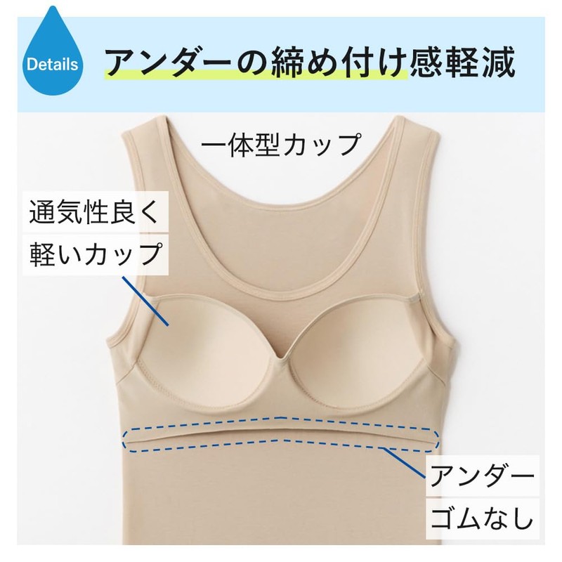 Gunze MC0058 Women's Inner Shirt, Acedron, Sweat Prevention, Moisture Resistant,