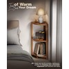BLUEWEST 3-Tier Corner Shower Caddy Stand, Wood Shower Organizer Standing