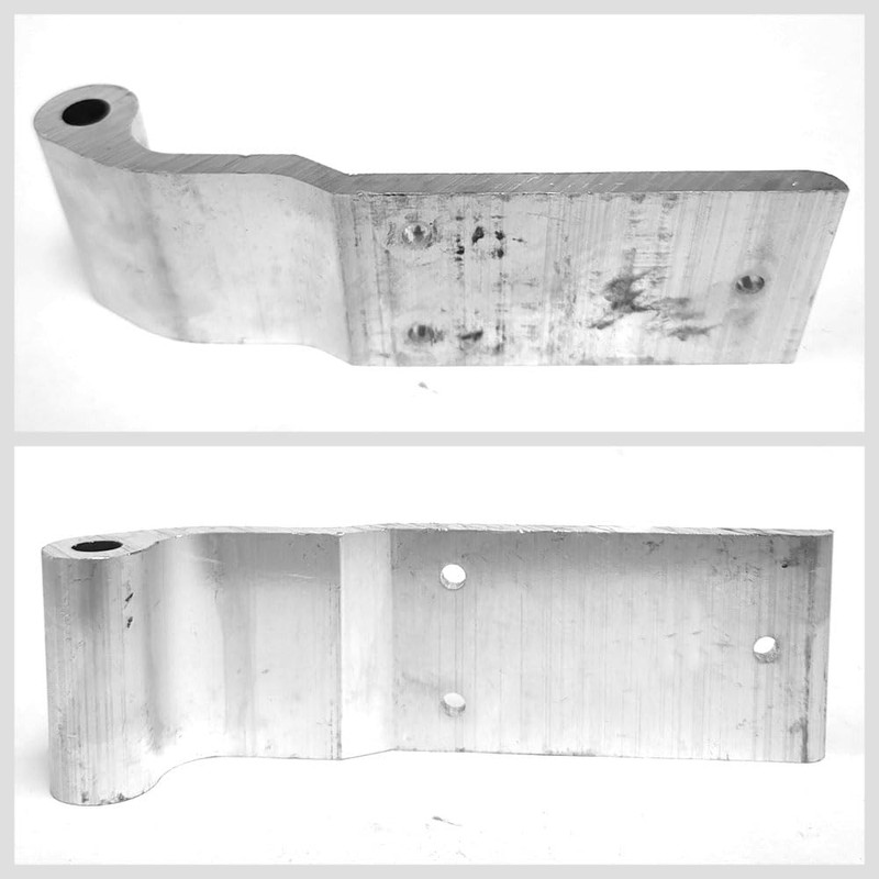 Aluminum Pines Style 3-Hole 2-5/8" x 8-5/8" Door Hinge Semi