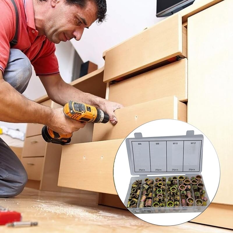Comprehensive 95-Piece Carbon Steel Rivet Nut Set - Flange Blind