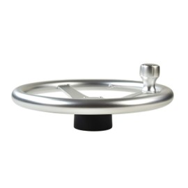 Marine City Aluminum Fabricated Sports Steering Wheel Marine Grade with Aluminum Knob 13-1/2 Inches for Marines – Boats – Ships – Yachts – Kayaks (Pack of 1)