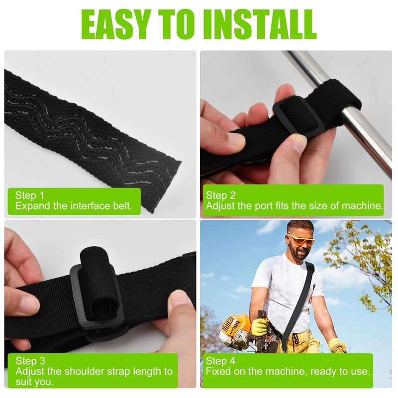 dentedeleao Trimmer Shoulder Strap, Adjustable Carry Strap, Brushcutter, Brush Cutter