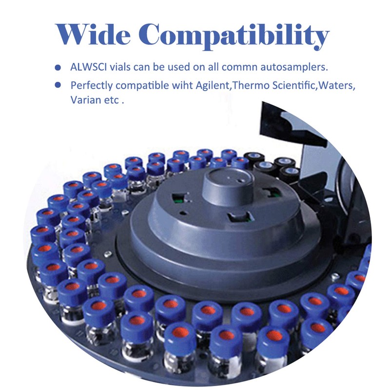 ALWSCI 2 ml Clear Autosampler Vial, HPLC Vial with Writing